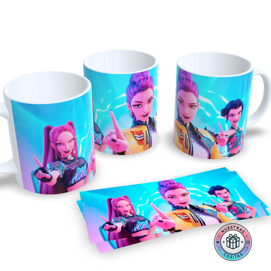 Taza K-Pop Demon Hunters ✨ Personalizable diseño 37