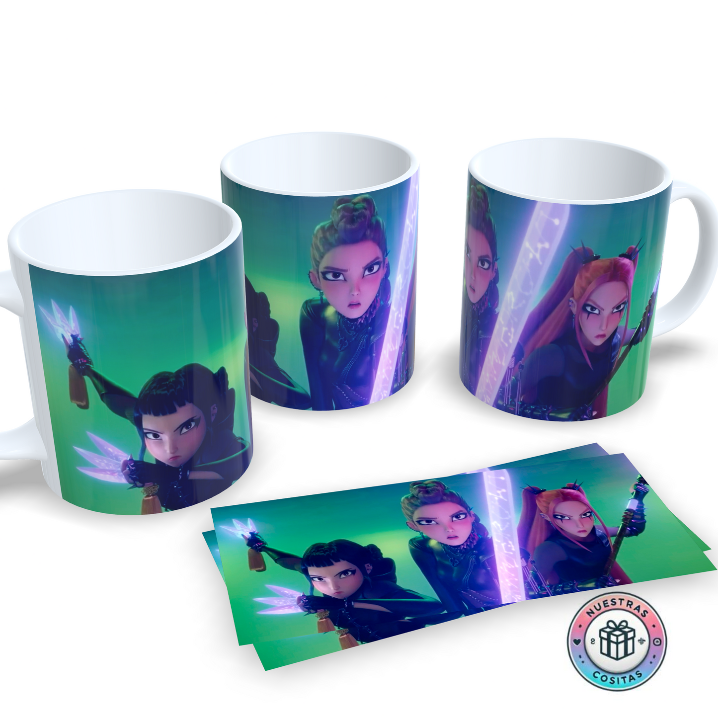 Taza K-Pop Demon Hunters ✨ Personalizable diseño 45