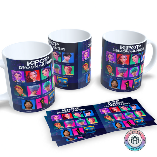 Taza K-Pop Demon Hunters ✨ Personalizable diseño 46