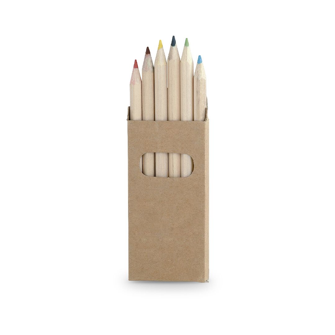 Caja de 6 Lápices de Colores personalizada - Cumpleaños