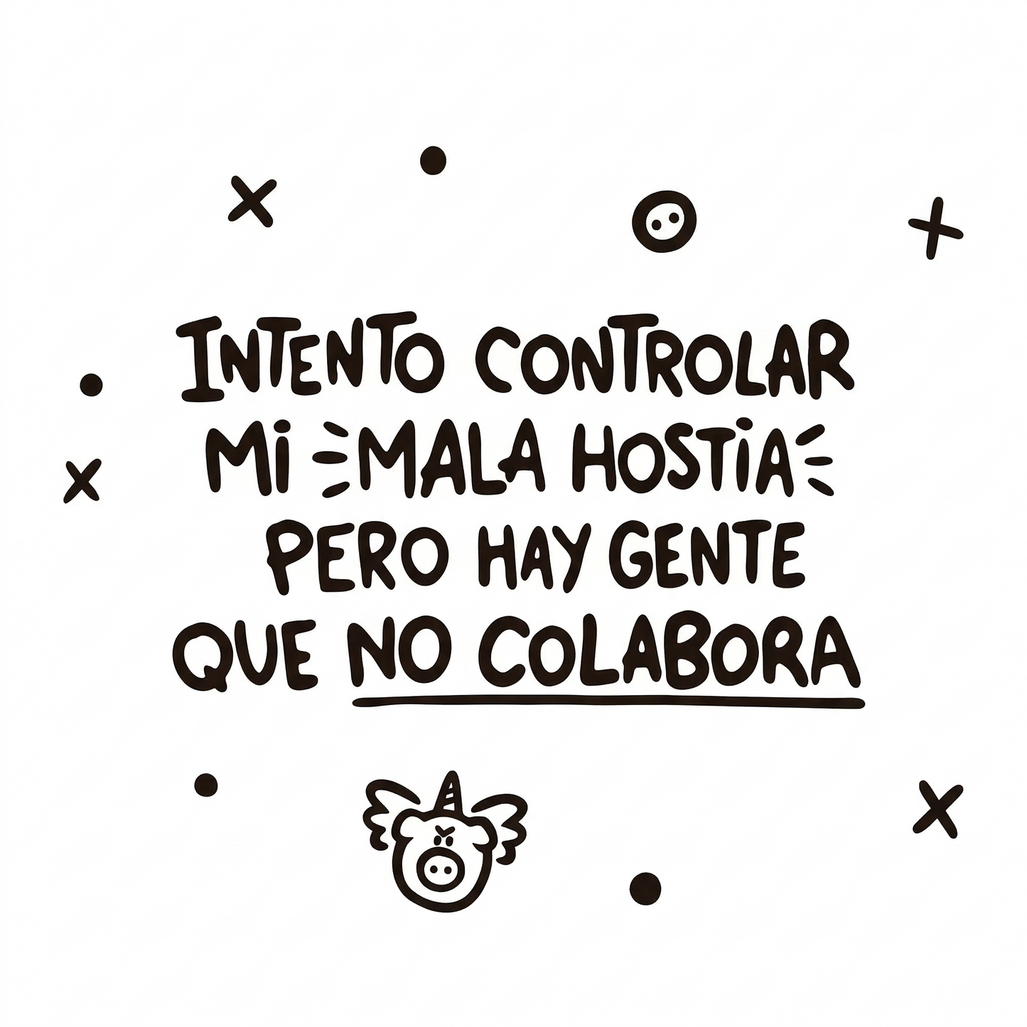 Taza "Mala Hostia" con Unicornio – 350ml Personalizable 🦄