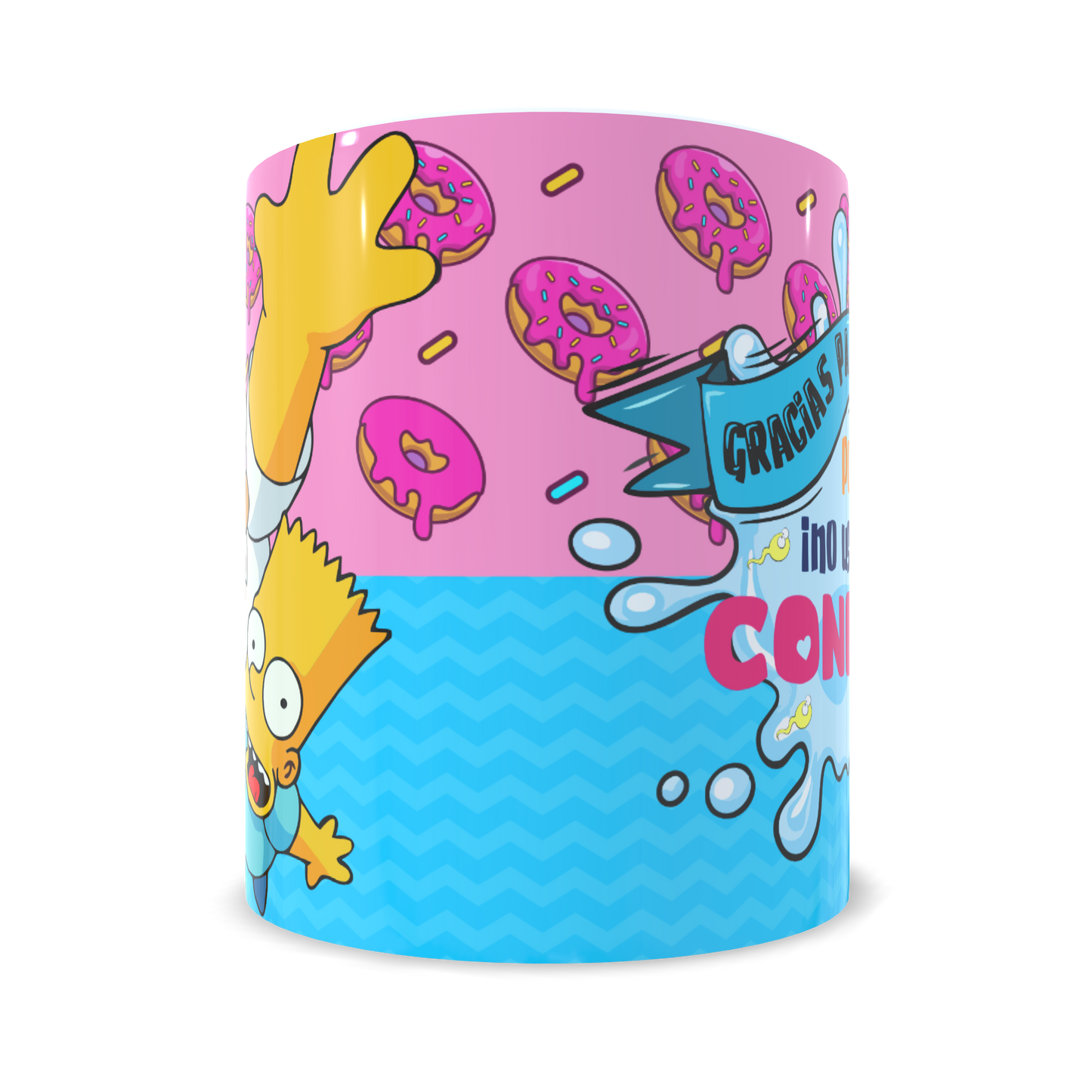 Taza "Gracias Papá por No Usar Condón" – Edición Los Simpson