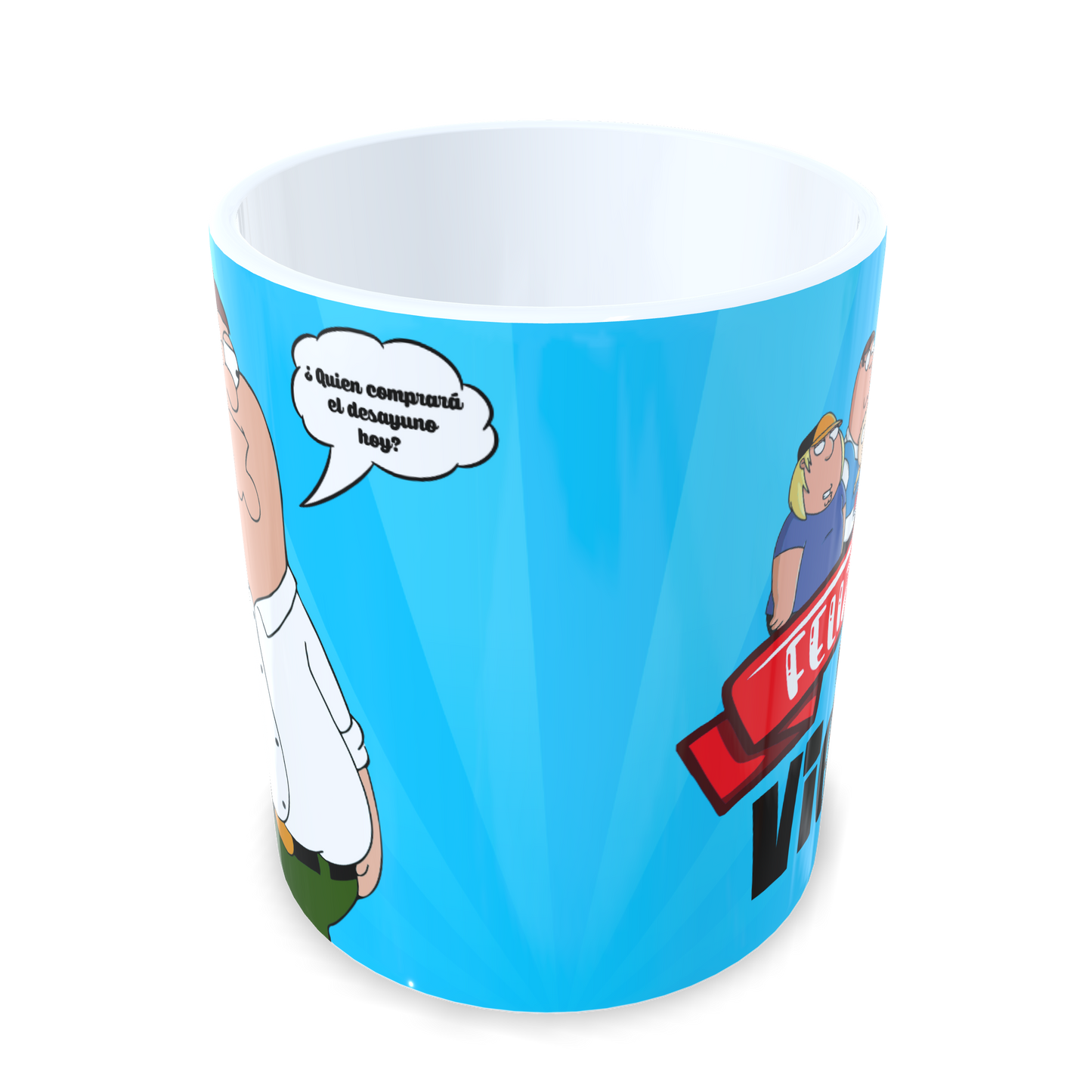 Taza "Feliz Día, Mi Viejo" – Edición Family Guy