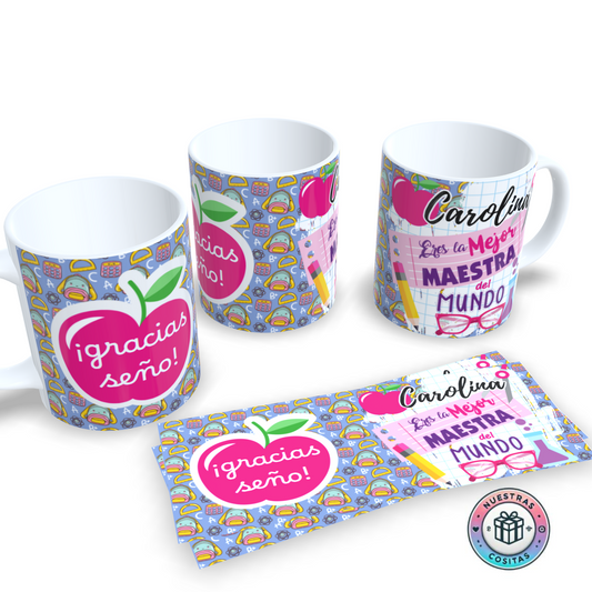 Taza personalizada “Gracias Seño” – Regalo para maestras