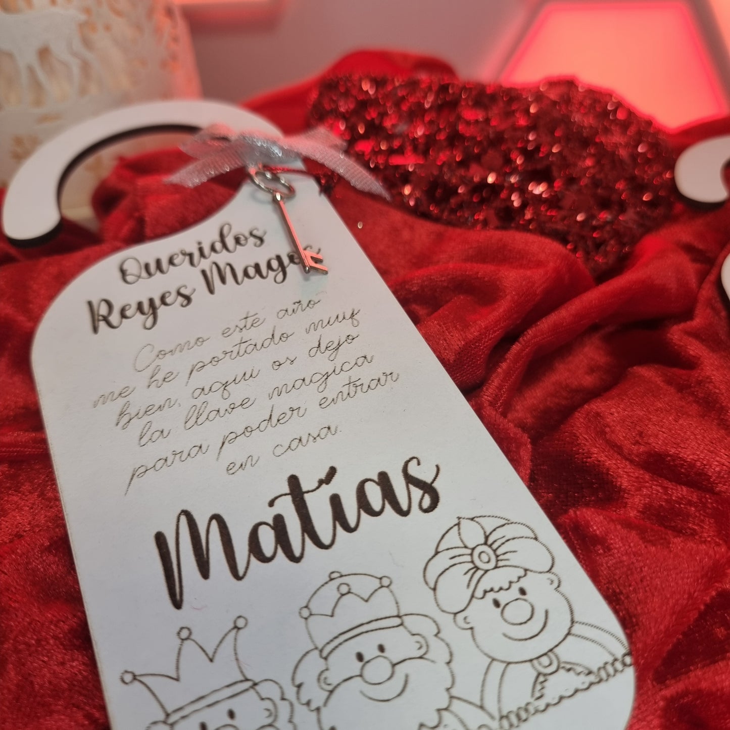 🎄 Llave Mágica de los Reyes Magos Personalizada 🎅