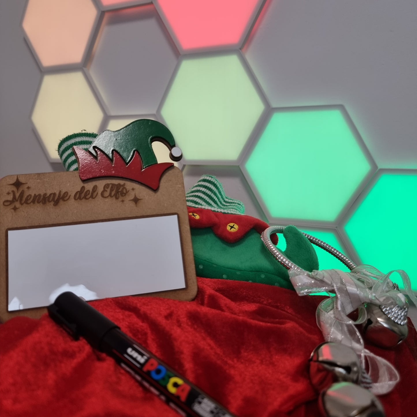 Pizarra del Elfo Mágico de Navidad (Elf on the Shelf)