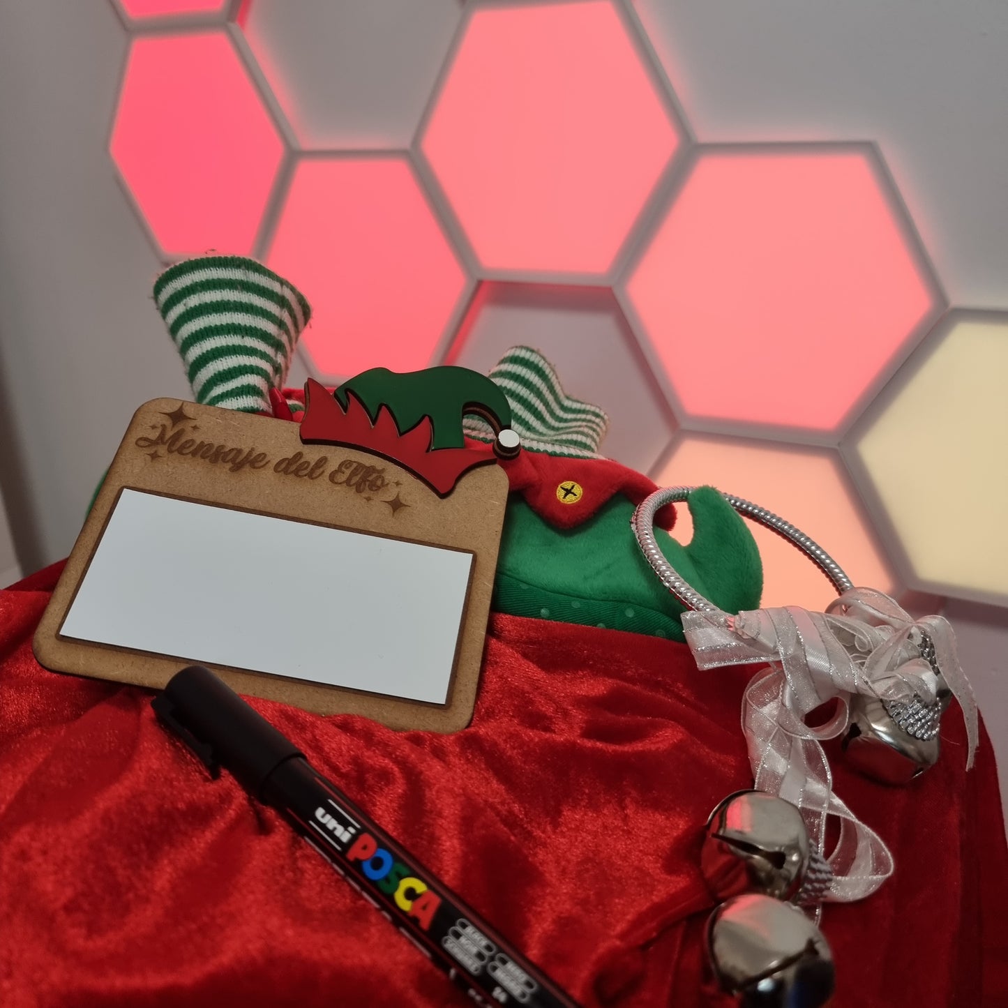 Pizarra del Elfo Mágico de Navidad (Elf on the Shelf)