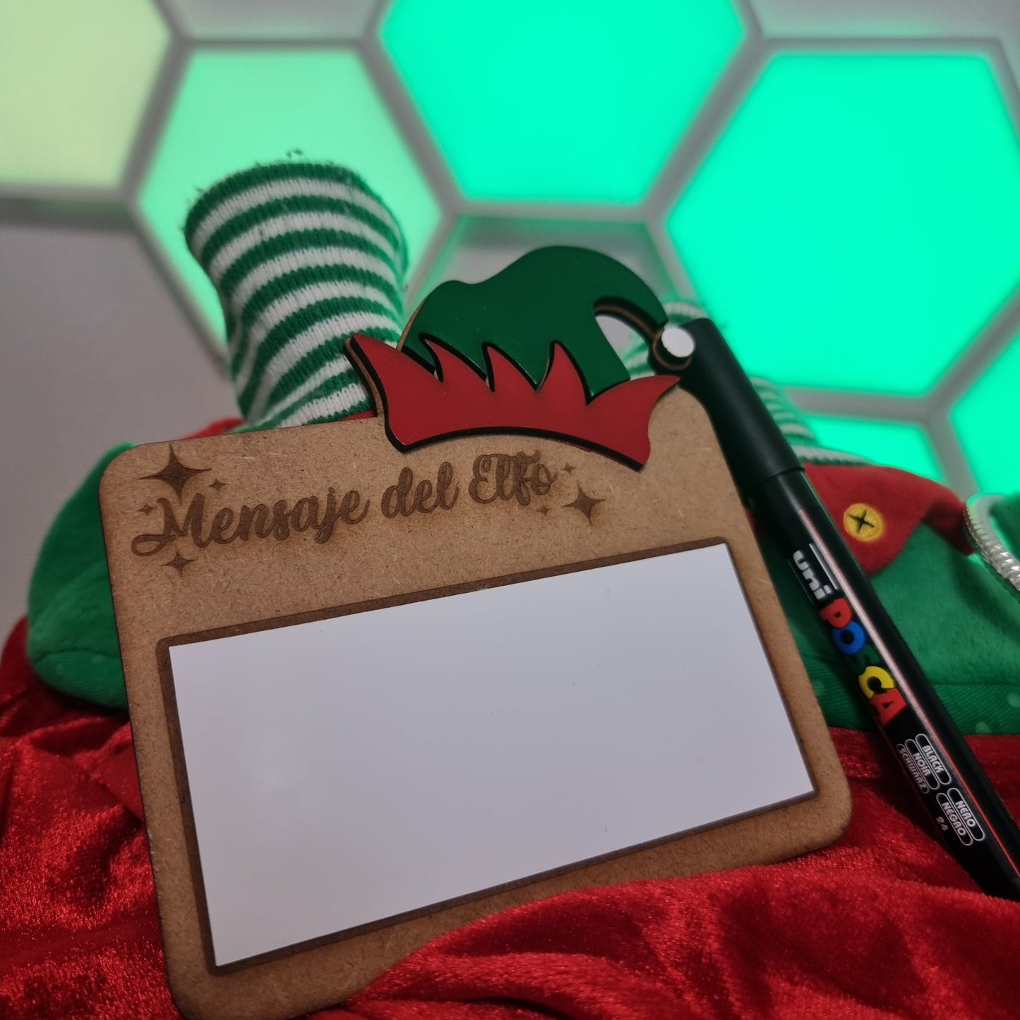 Pizarra del Elfo Mágico de Navidad (Elf on the Shelf)