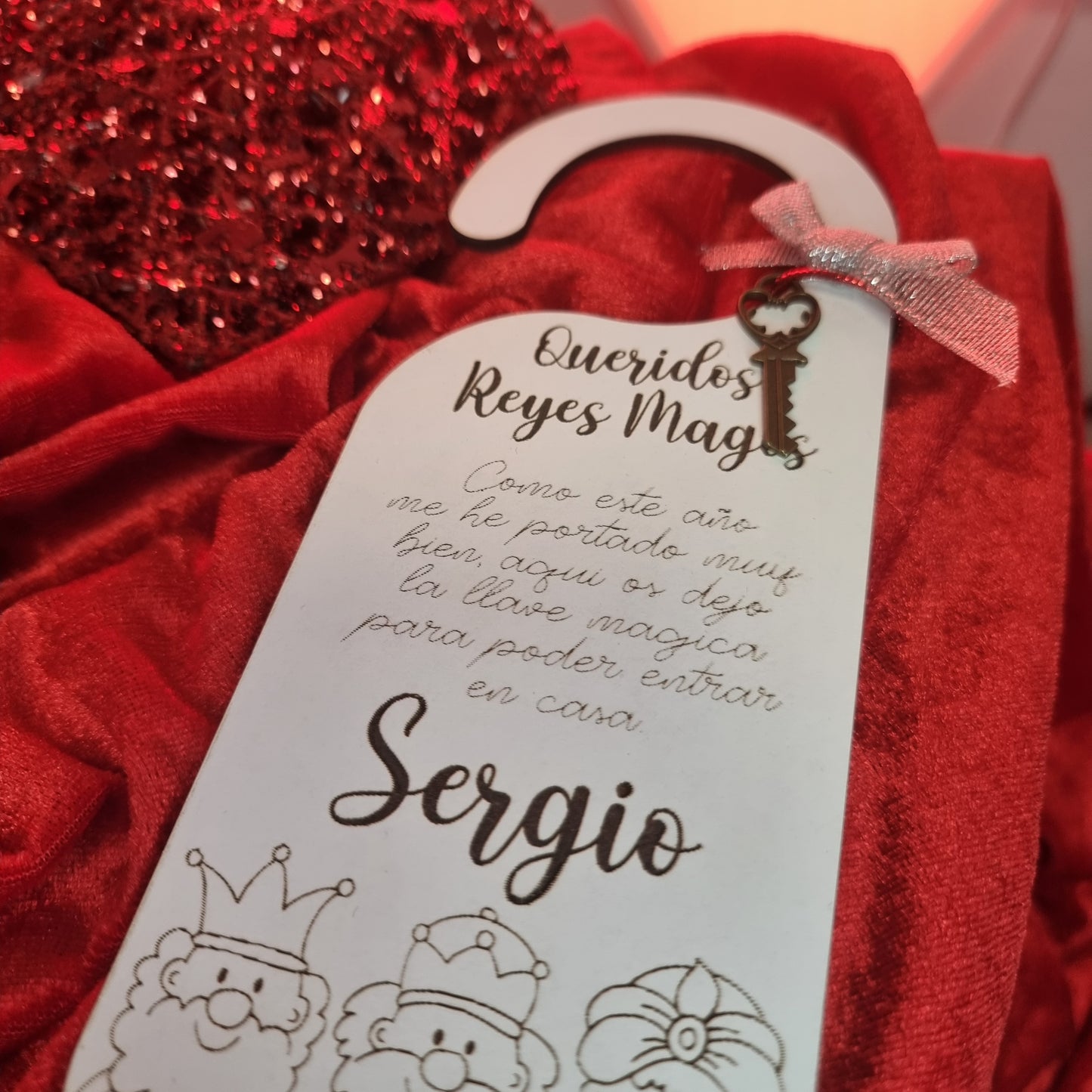 🎄 Llave Mágica de los Reyes Magos Personalizada 🎅