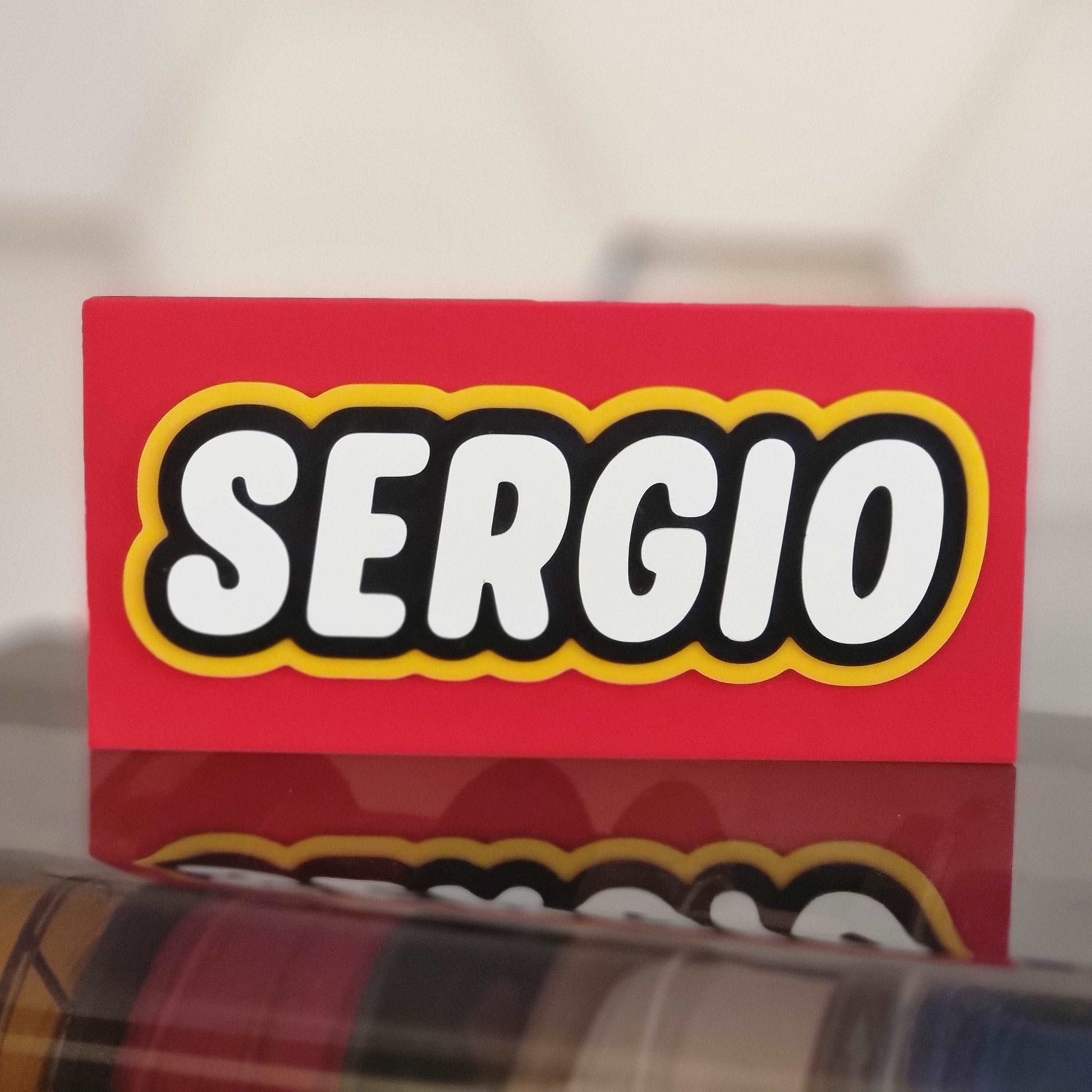 Nombre personalizado estilo Lego
