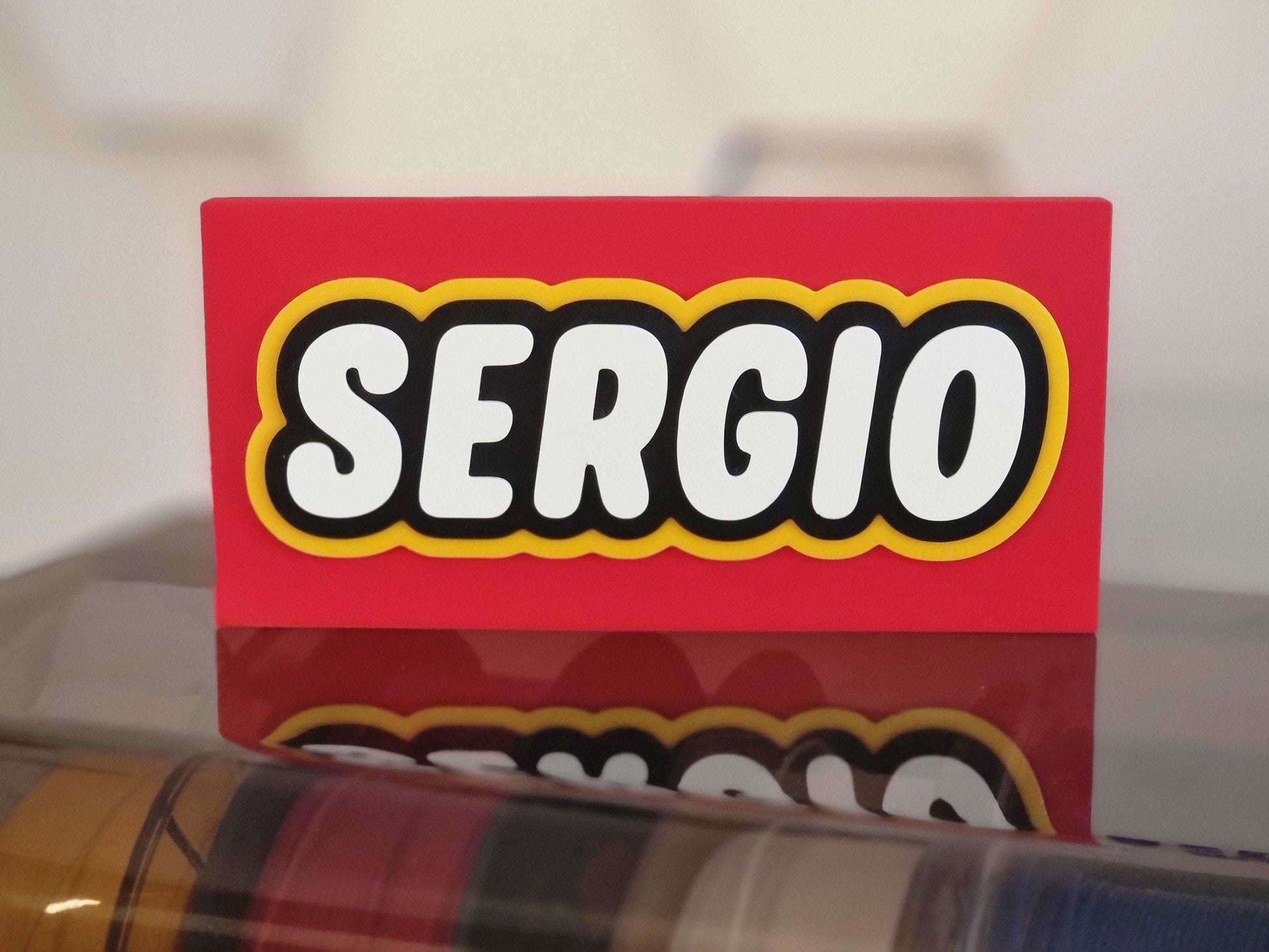 Nombre personalizado estilo Lego