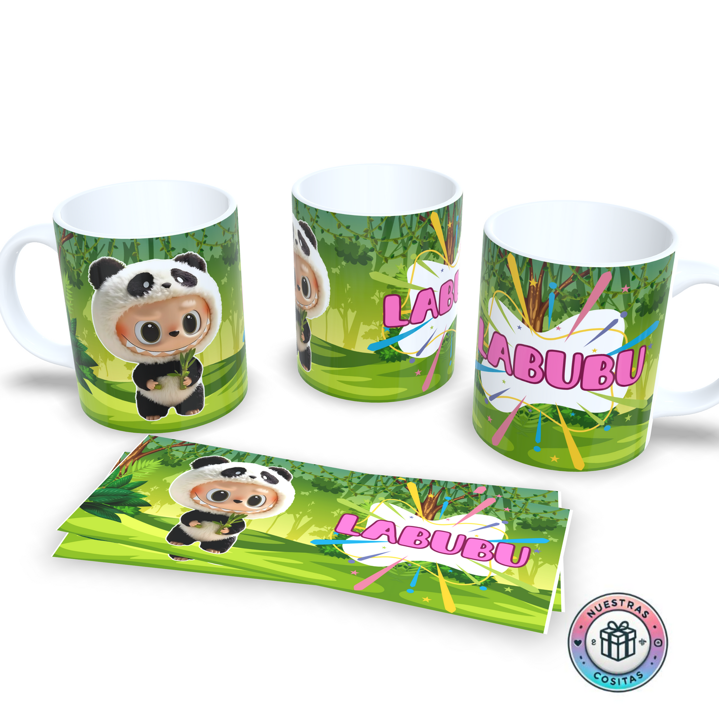 Taza Labubu Panda - Diseño Infantil