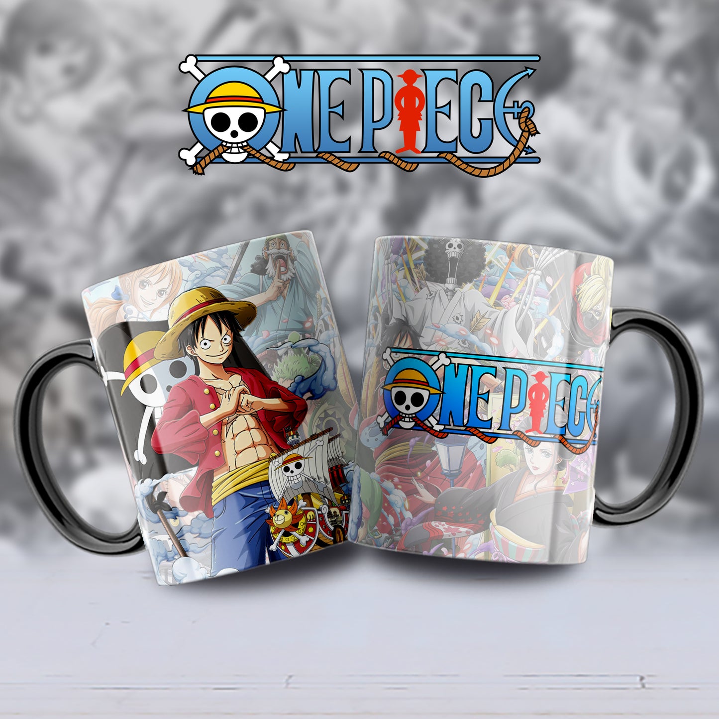 Taza One Piece – Luffy y el Thousand Sunny