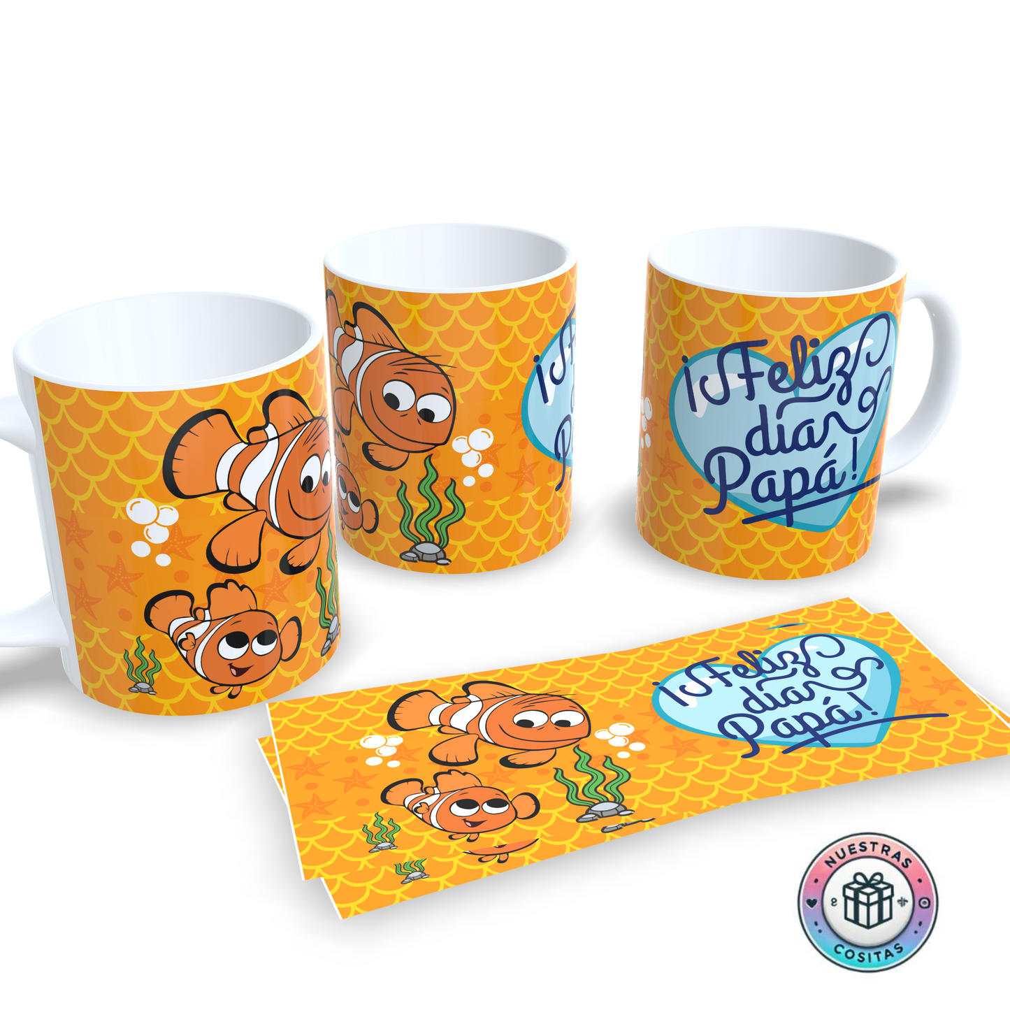 Taza Día del Padre – Diseño Inspirado en Buscando a Nemo
