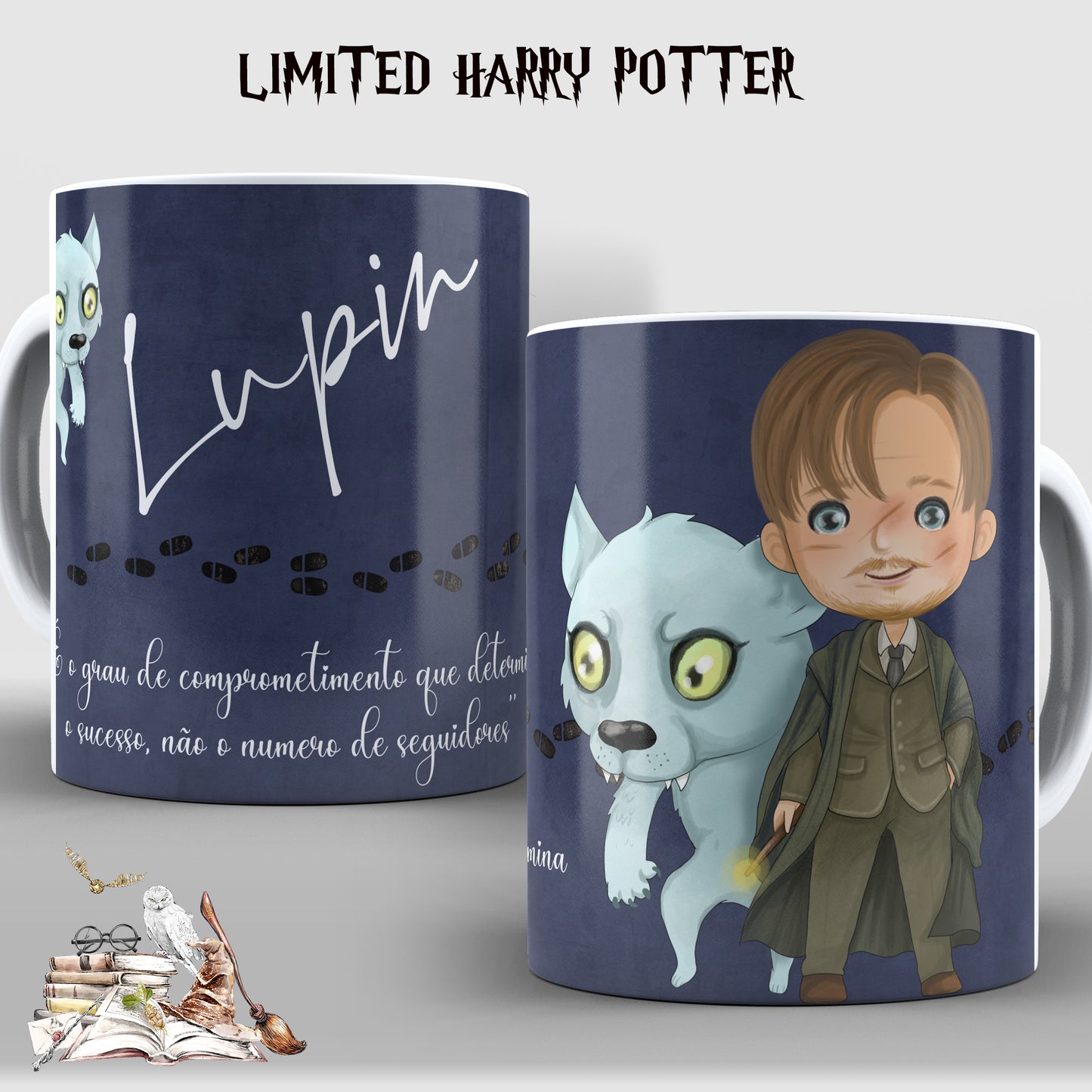 Taza Remus Lupin Chibi – Edición Limitada con su forma de licántropo
