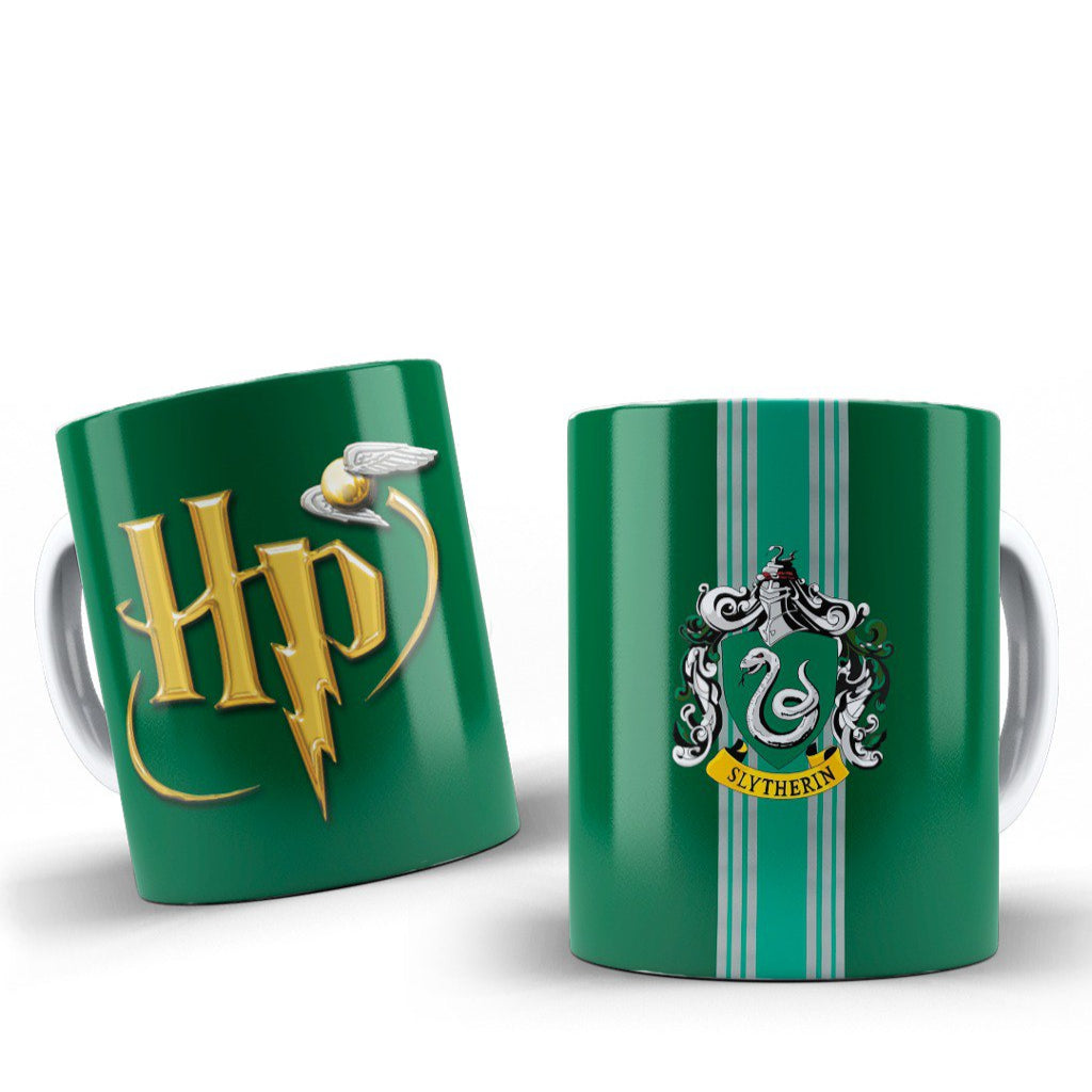 Taza Slytherin – Escudo y colores de la casa de Hogwarts