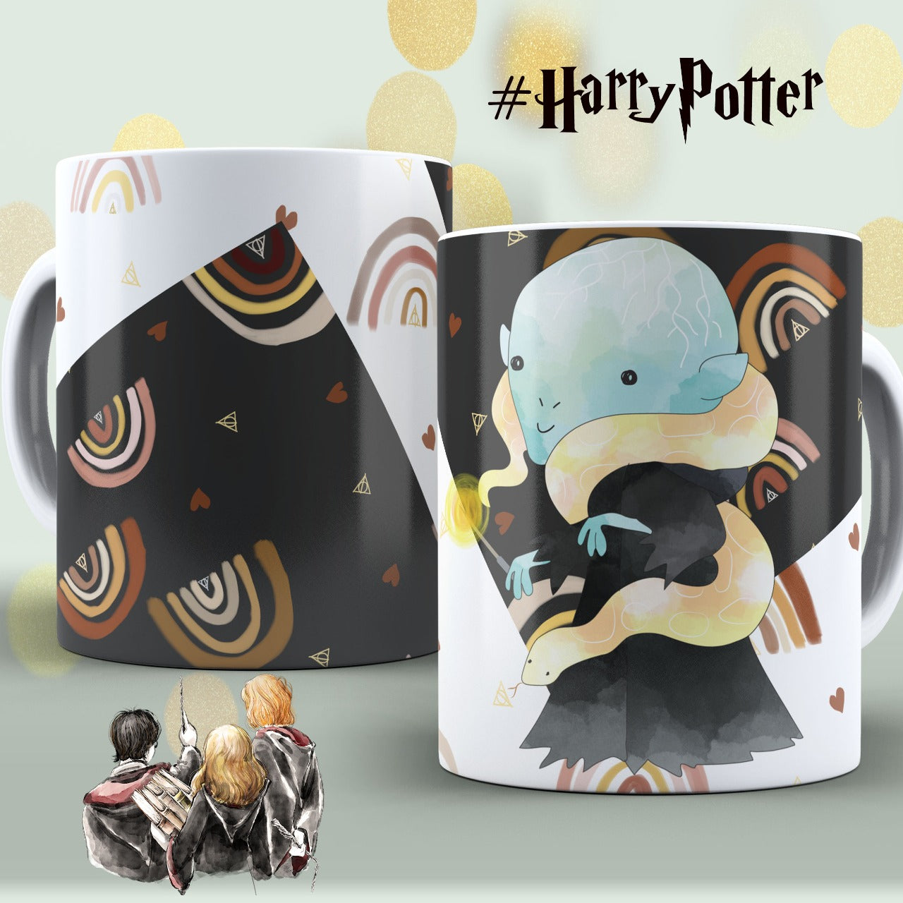 Taza Voldemort Chibi – Diseño kawaii del Señor Tenebroso