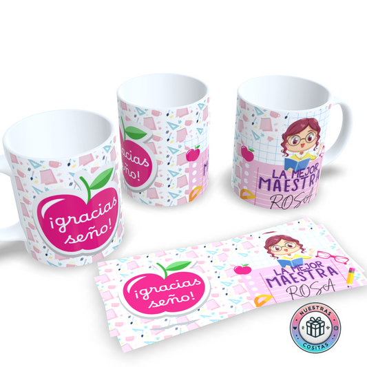 Taza “Gracias Seño” personalizada – Regalo para maestros y maestras