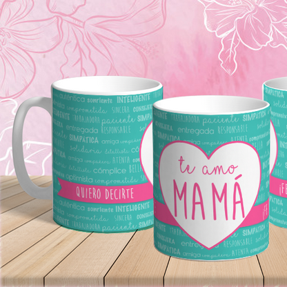 Taza Te Amo Mamá – Regalo especial y tierno para el Día de la Madre