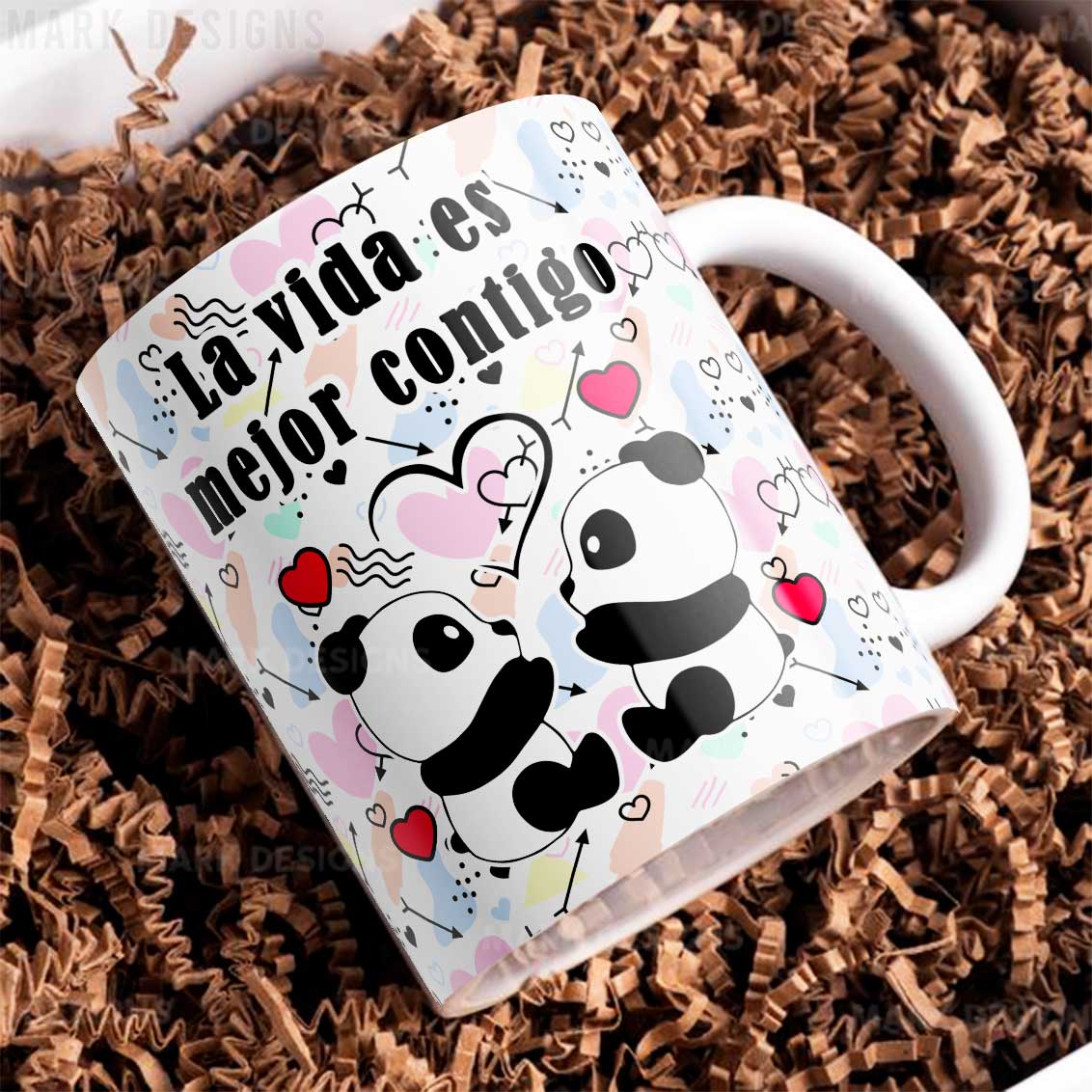Taza "Amor Infinito" - Diseños Tiernos - Diseño 4