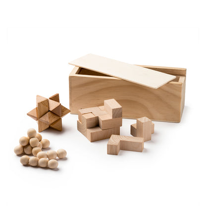 Set de 3 juegos de habilidad de madera