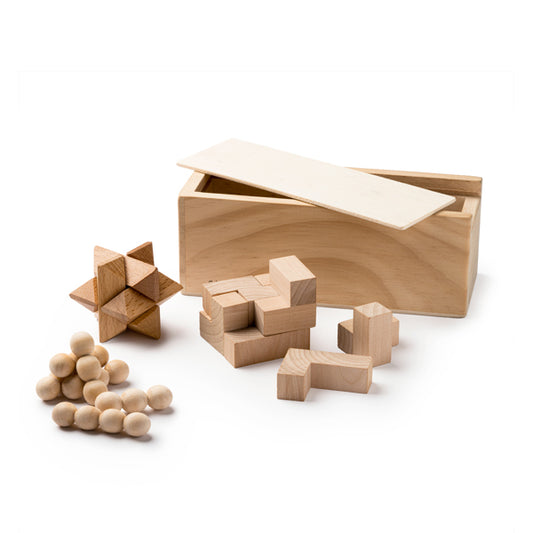 Set de 3 juegos de habilidad de madera