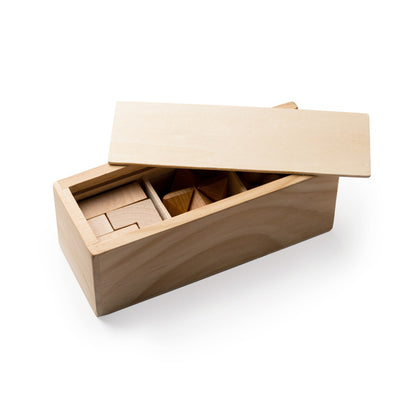 Set de 3 juegos de habilidad de madera · Crudo