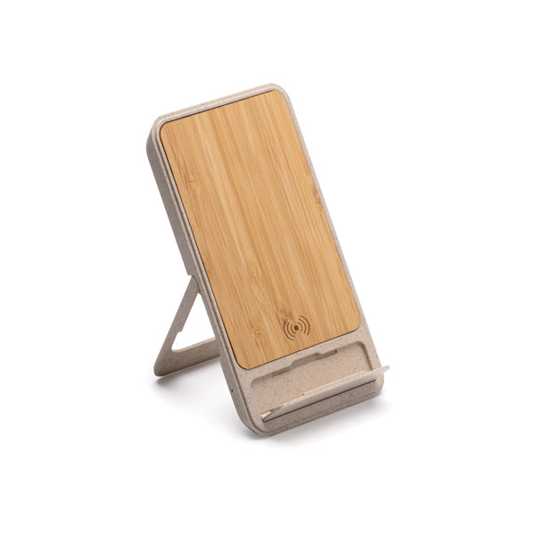 Cargador inalámbrico con soporte extensible