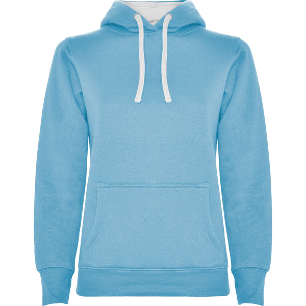 Sudaderas Urban Woman · Celeste/Blanco