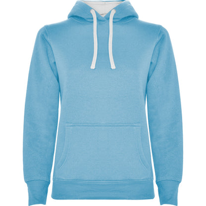 Sudaderas Urban Woman · Celeste/Blanco