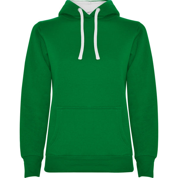Sudaderas Urban Woman · Verde Kelly/Blanco