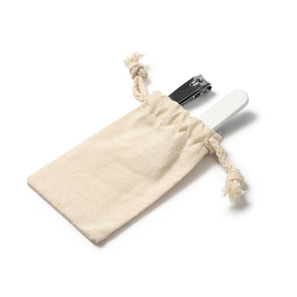 Set de manicura en bolsa de algodón