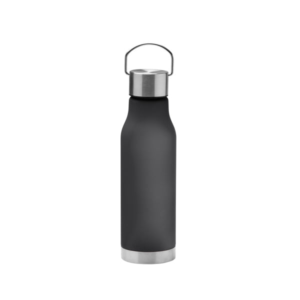 Botella de RPET efecto hielo 600 ml · Negro