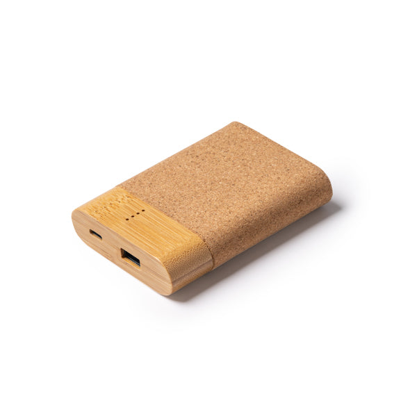 Batería externa de corcho y bambú 5000 mAh
