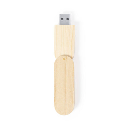 Memoria USB 16GB de madera rectangular