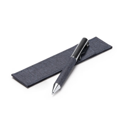 Bolígrafo giratorio con funda de RPET