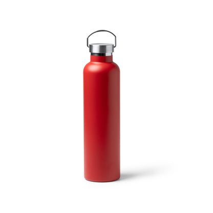 Botella térmica de acero inoxidable 1 L con asa · Rojo