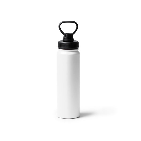 Botella deportiva de acero inoxidable 750 ml · Blanco