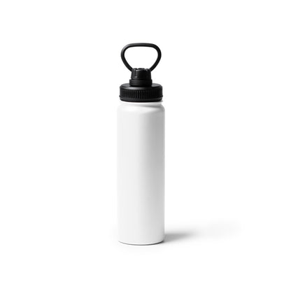 Botella deportiva de acero inoxidable 750 ml · Blanco