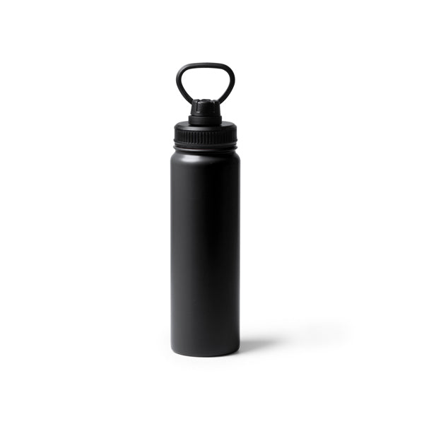 Botella deportiva de acero inoxidable 750 ml · Negro