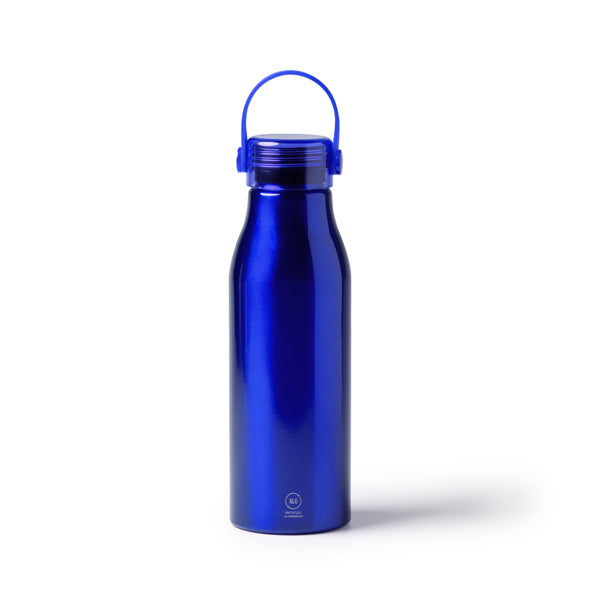 Botella de aluminio reciclado 750 ml con asa de silicona · Royal