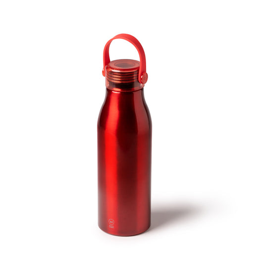 Botella de aluminio reciclado 750 ml con asa de silicona