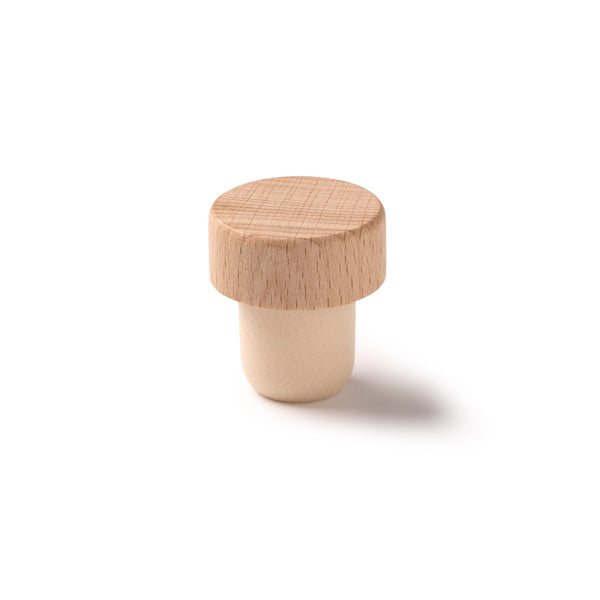 Tapón de madera para botellas de vino · Crudo