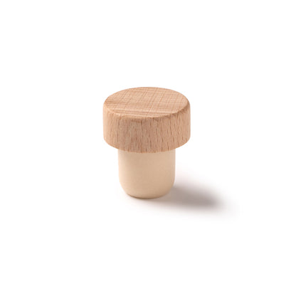 Tapón de madera para botellas de vino · Crudo