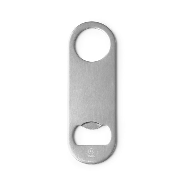 Abridor clásico de aluminio reciclado · Plata