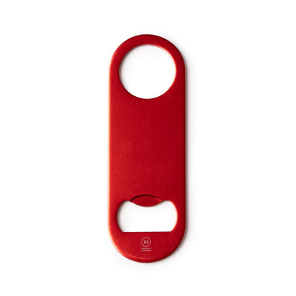 Abridor clásico de aluminio reciclado · Rojo
