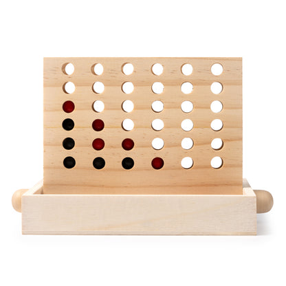 Cuatro en raya de madera · Crudo