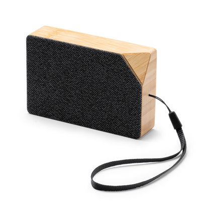 Altavoz Bluetooth solar de bambú y RPET