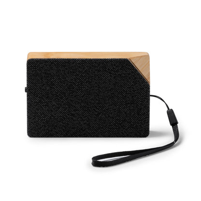 Altavoz Bluetooth solar de bambú y RPET · Crudo