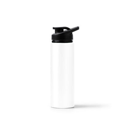 Botella de aluminio reciclado metalizada 800 ml · Blanco